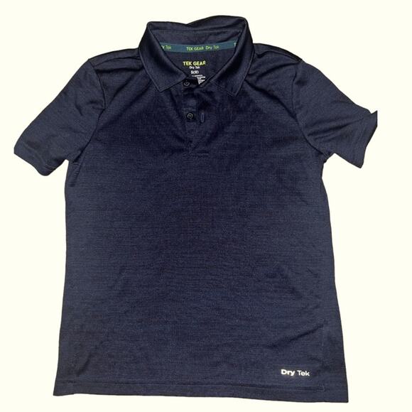 Tek Gear Navy Blue Dri-Tech Polo Shirt - Size 8/Small - Picture 1 of 3